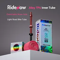 Ridenow Neue Modelle Metallventil 700c TPU Schlauch Metallventil mit Außengewinde 700x18-32c Rennrad-Innenschlauch