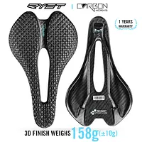 RYET 3D Printed Bicycle Saddle Ultralight Carbon EVA saddle 245x145mm Bike Seating for MTB Gravel Road Bike Seat Cycling Parts