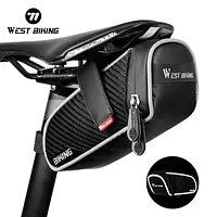 West Biking MTB Rennrad Sattel tasche wasserdichte Fahrrad werkzeug Tasche reflektierende hintere Sattelstütze Tasche Korb Fahrrad zubehör - AliExpress 18