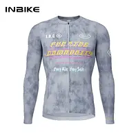 INBIKE 2025 Cycling Jersey Men Long Sleeve Road Bike Jerseys Full Zipper with Pockets Bicycle MTB Clothing Breathable Quick Dry