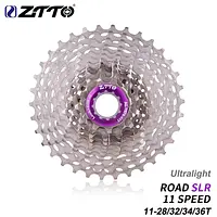 ZTTO Ultralight Road Bike Cassette 11 Speed SLR2 Cassette 11S 11-28T 11-36T Freewheel 11-32/34T 11V K7 CNC Gravel Bike HG System