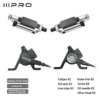 IIIPRO Bicycle mechanical line pull brake converted to hydraulic brake modified parts
