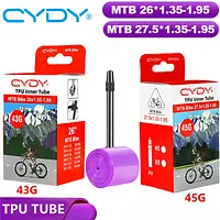 43g CYDY TPU Tube MTB 26 27.5 Bike Inner Camera 26/27.5x1.35 1.4 1.5 1.75 1.85 1.95 Inch pneu Mountain Bicycle Tire 26/27.5 Tyre - AliExpress 18