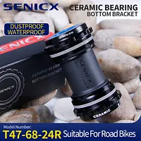 SENICX T47 68mm Ceramic Bottom Bracket Suitable for Shimano/SRAM GXP Road Bike Crank 24mm Shaft Gravel Bicycle Central Movement - AliExpress 18