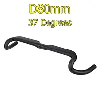 37 Grad Drop 80 mm vollständig versteckte Verkabelung, mattierter Rennrad-Lenker, Kohlenstoffkies, ultraleicht, groÃe Flare-Stange, 340 mm - AliExpress 18