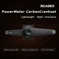 XCADEY VENTUS Kohlefaser-Leistungsmesser Kurbel 4-BOLT 24 mm Ultraleicht 165 mm 165 mm 167,5 mm 170 mm 172,5 mm 175 mm Leistungskurbelarm - AliExpress 