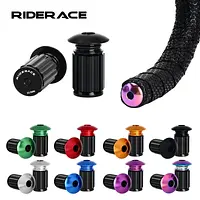 RIDERACE Fahrrad Lenker Endstopfen Aluminium Legierung Für MTB Mountainbike Rennrad Lenker Griffe Kappe Multi-farbe Abdeckung - AliExpress 18
