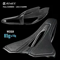 RYET Ultralight 85g Full Carbon Bike Saddle 249x144mm 7x9cm MTB Gravel Road Cycling Dual-Track Hollow Racing Seat