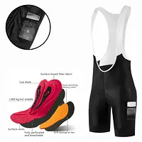Tour Of Italy Radsport-Trägerhose, Outdoor-Bekleidung, Fahrrad, 7-Stunden-Fahrt, gepolsterte Reit-Trägerhose, Fahrrad-Herren-Fahrradbekleidung, schnell trocknend - AliExpress 18