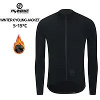 YKYWBIKE WINTER-JACKE Thermo-Fleece Herren Fahrradjacke Langarm Radfahren Fahrradbekleidung schwarz Nadel Jep Byd Byd Antara - AliExpress 18