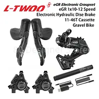 LTWOO eGR 1x12s Electronic Hydraulic Disc Brake Gravel Bike Groupset Road Electronic, APP programming, Gravel eGR Electronic 11s