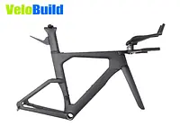 VeloBuild New T47 Carbon Fiber Time Trial Frame Set Disc carbon TT bike frame Integrated Cables
