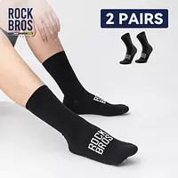 ROCKBROS Cycling Socks Breathable Professional Sport Socks Comfortable High-elastic Outdoor Bicycle Socks shock-absorbing 2Pairs