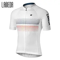 LAMEDA Bike Bicycle Jersey Men Summer Cycliny Short Sleeve for Men Biking Clothing Moisure Wicking MTB Top Shirts with 3 Pockets