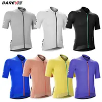 DAREVIE Man Cycling Maillot Cool Technology Cycling Jersey Man Women Breathable Quick Dry Cycling Clothes for Men Small Size