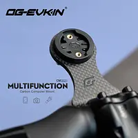 OGEVKIN Bike Stem Extension Carbon Computer Mount Holder Rack for GPS/Cycling Computer/Camera/Light Bicycle Accessories 3K Black