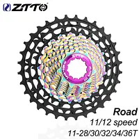 ZTTO Ultralight 11/12 Speed Road Bike Cassette 11s 12s 11-28/30/32/34/36T ULT Sprocket Freewheel 125g~163g 11V 12V Gravel K7 HG