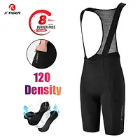 X-TIGER Men's Cycling Bib Shorts 120 Density Gel Cushion Mountain Road Bike Cycling Shorts Outdoor Casual Sports Bib Shorts