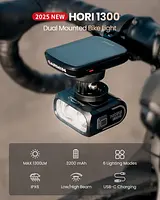Magicshine HORI 1300 Dual Mounted Bike Light,Cut-off Line Beam Bicycle Light For Road,Commuting,Compatible With Garmin Computer