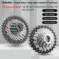 RIRO Road Bike Ultra-light Freewheel 11/12S-28-34T Bicycle CNC Vacuum Plating HG Cassette Hollow Flywheel 11/12V Speed  Sprocket - AliExpress 
