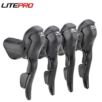 Litepro microNEW Road Bike 2 3X7 8 9 10 11 Speed Shifter Conjoined DIP Derailleurs Dual Control Levers Finger Dial - AliExpress 18