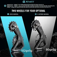 RYET RS Ceramic Oversized Derailleur Pulley Wheel 13T-19T Pulley Wheel Fit For Shiman R7000 R8000 R8100 R8150 R9100 R9250