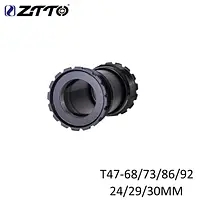 ZTTO T47 Bike Bottom Bracket 47mm Width 68-86.5-92MM Frame shell Ceramic  Bearing BB  For 24 28.99mm 30mm Cranksets Central Axis