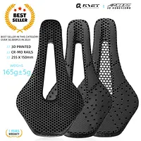 RYET 3D Printed Bike Saddle Ultralight Carbon Fiber Hollow Comfortable Breathable MTB Gravel Road Bicycle Cycling Seating Parts