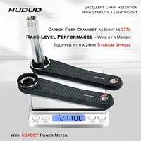 HUDUD Carbon Rennrad Kurbel 277g Ultra Leicht 24mm Titan Achse Easton Interface Kompatibel Xcadey Sigeyi Powermeter - AliExpress 18
