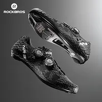 ROCKBROS Professional Cycling Shoes Knob Buckle Fastening Road Bike Self-Locking Shoes Bicycle SPD Cleats Shoes Cycling Footwear