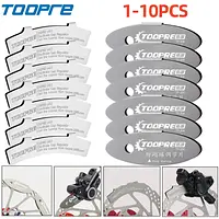TOOPRE 1-10Pcs Stainless Steel Bicycle Hydraulic Disc Brake Caliper Adjusting Tools MTB Bike Brake Pads Rotor Alignment Spacer