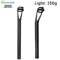 ELITA ONE Bicycle Carbon Seat post  Setback 5/25mm MTB/Road Seatpost 27.2/30.9/31.6/25.4mm Titanium screws  Light 150g