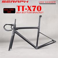 TanTan Superlight Internal Cable Carbon Fiber Road Bike Frame TT-X70 Disc Brake BSA Bottom Bracket UDH Hanger