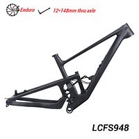 LightCarbon Full Suspension Enduro Mountain Bike Carbon Frame VPP Suspension System