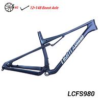 LightCarbon 29er Light XC Full Suspension Carbon Frame Internal Cable Routing