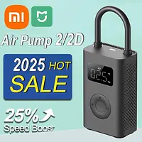 Xiaomi Mijia Air Pump 2 2D 25%Speed Boost Portable Electric Air Compressor Treasure 150PSI Type-C LED Multitool Inflator Xiomi