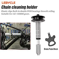 LEBYCLE Bicycle Chain Cleaning Fixator Bike Virtual Flywheel Chain Washer Retainer Bike Chain Tensioner Chain Washing Holder