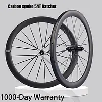 CSC 1180g Carbon Spokes Wheelset paintless 35/40/50mm Deep disc brake Road Carbon Wheels 700C Gravel Bicycle Ratchet 54T