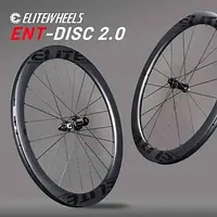 ELITEWHEELS  ENT 2.0 Disc Brake Carbon Wheels 700c Carbon Rim Center Lock Road Bike Wheelset UCI Quality Pillar 1423 spoke