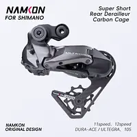 NAMKON Road Rear Derailleur Cage Pulley Wheels for SHIMANO 11、12 speed UT/DA 105 Derailleur Super Short For R9250、R8150