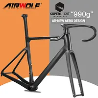 AIRWOLF 2023 Carbon-StraÃenrahmen, Scheibenbremse, 997 g, max. 700 x 38 Â°C, Rennrad-Rahmenset, vollstÃ¤ndiges internes Kabel, 49â58 cm Carbon-Fahrradrahmen - AliExpress 18
