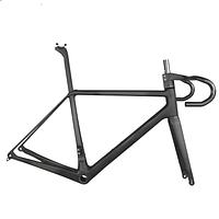 TanTan Newset Disc Brake Road Bike Frame Inner Cable Zero Offset Seatpost Toray T1000 Carbon Frame FM639 Max Tire 28C