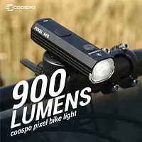 COOSPO 900Lumens Bike Headlight Waterproof Rechargeable Front Lamp Bicycle Light Aluminum Ultralight Flashlight Highlight