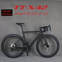 TanTan 24 Speed Carbon Fiber T1000 Disc Road Bike TT-X42 With Electro Hydraulic Groupset Alu Carbon Wheels optional 44/47/50/53/56cm