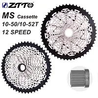 ZTTO Ultraleichte MS-Kassette MTB 12-Gang 10-50T Micro 10-52T Kettenrad Spline 12s Kassette 10-52T 375g MS Hub M7100 M8100 M9000 - AliExpress 18