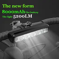 Fahrrad Licht vorne 5200lm LED-Licht fÃ¼r Fahrrad 8000mah Mountainbike Scheinwerfer Lampe MTB Fahrrad Licht USB Taschenlampe Super Brigh - AliExpress 18