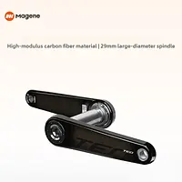 Magene TEO Carbon Crankset Road Bike Lightweight Carbon Fiber Crank Arm Large Diameter Spindle Bicycle Crankset