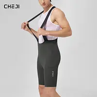 Cheji Herren-TrÃ¤gerhose Schnelltrocknend Atmungsaktiv Nahtlos Verarbeitet mit Belgischem Schaumstoffpolster fÃ¼r Komfortables Radfahrerlebnis