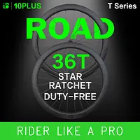 10PLUS Carbon Wheels T Series Disc Brake 700c Carbon Rim 36T Star Ratchet Center Lock Pillar 1423 Spokes Road Racing Wheelset