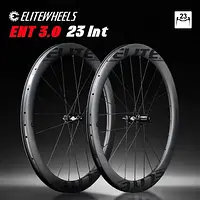 ELITEWHEELS ENT 3.0 Disc Carbon Wheelset 700c Tubeless Ready S&S Steel / Ceramic Bearing Pillar 1423 UD Matte Raw Carbon